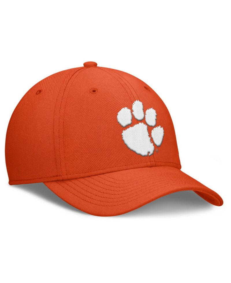Men's Orange Clemson Tigers Rise SwooshFlex Dri-FIT Hat