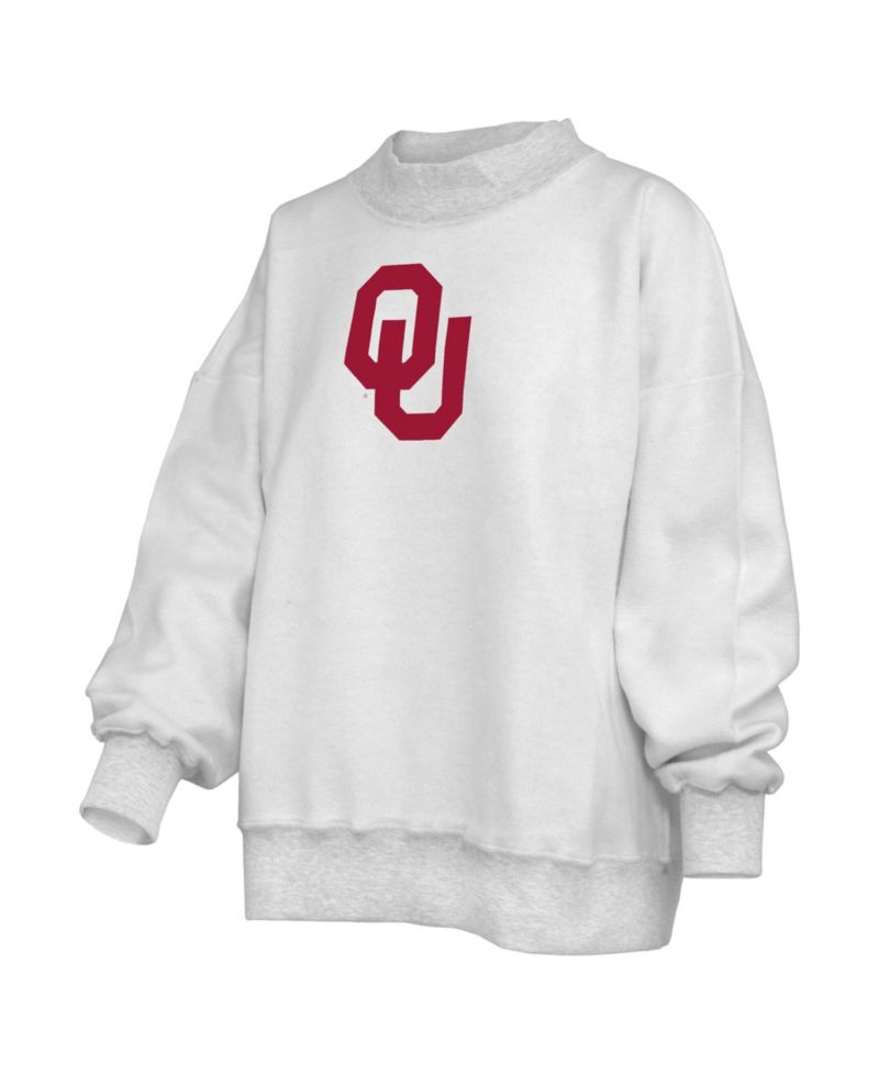 Women's Heather Gray Oklahoma Sooners Reversible Sweatshirt