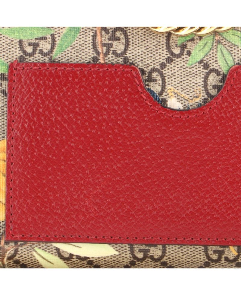 Small Padlock Tian Print GG Coated Canvas Shoulder Bag