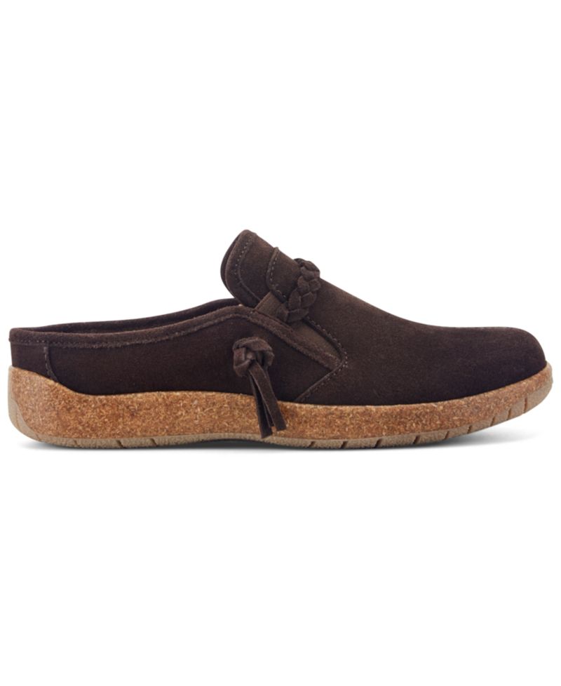 Women's Rosalin Suede Braided Slip-On Clogs