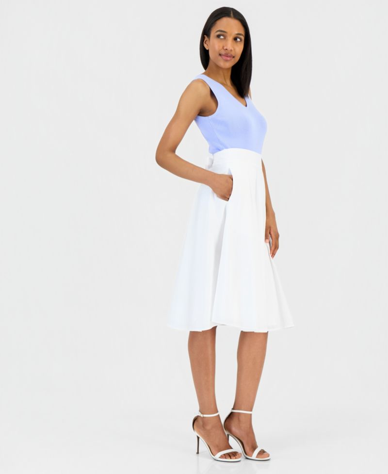 ASL Petite Pull-On A-Line Midi Skirt