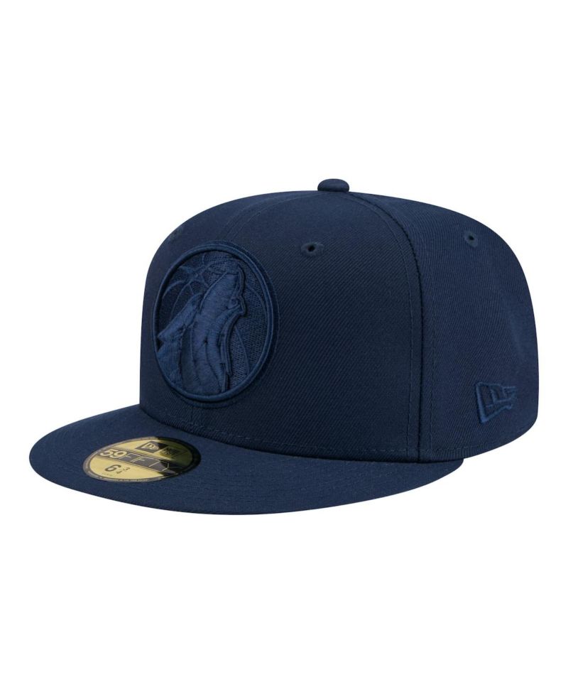 Men's Navy Minnesota Timberwolves Tonal Color Pack 59FIFTY Fitted Hat