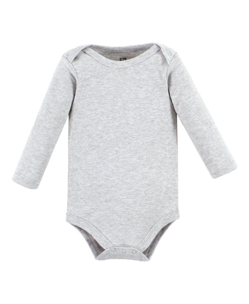 Baby Girls Hudson Cotton Long-Sleeve Bodysuits 5-Pack