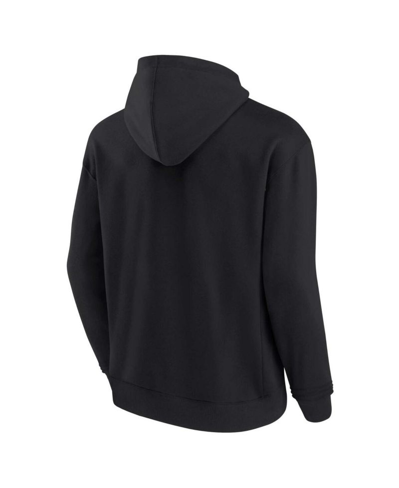 Men's and Women's Black Brooklyn Nets Super Soft Fleece Pullover Hoodie
