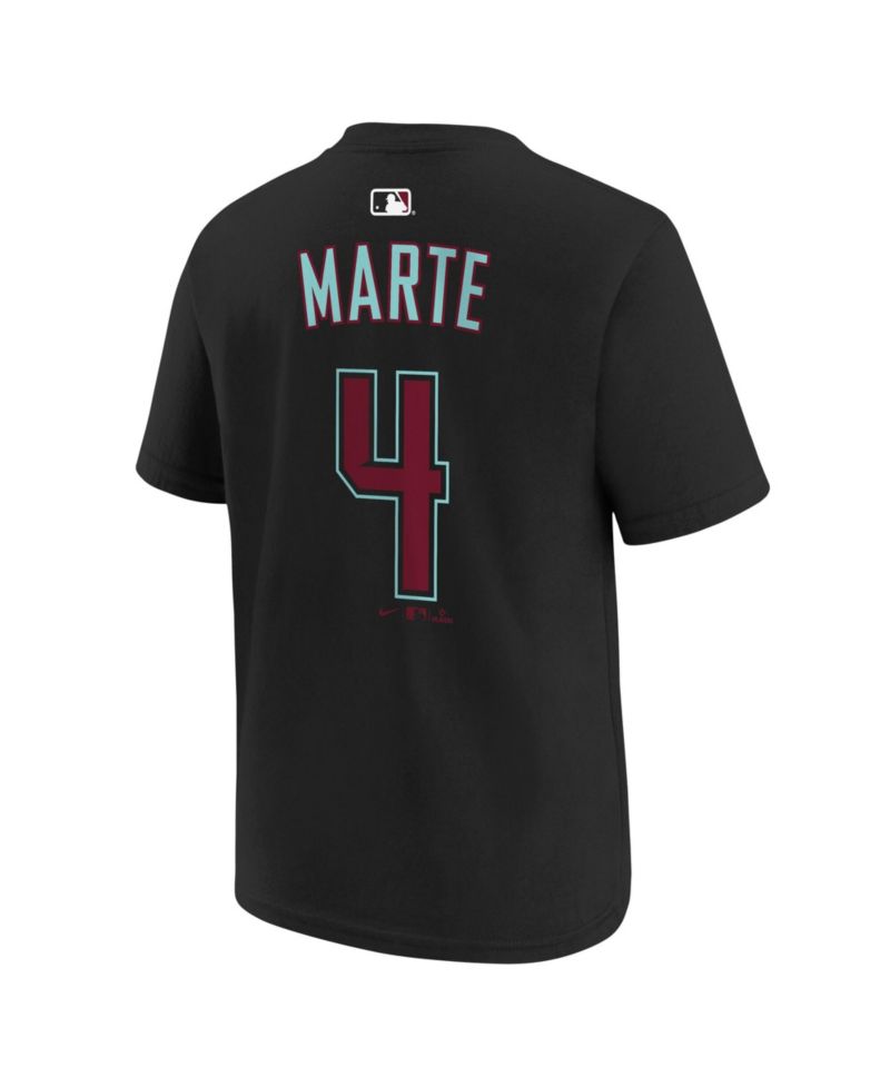 Big Boys and Girls Ketel Marte Black Arizona Diamondbacks Name & Number T-Shirt