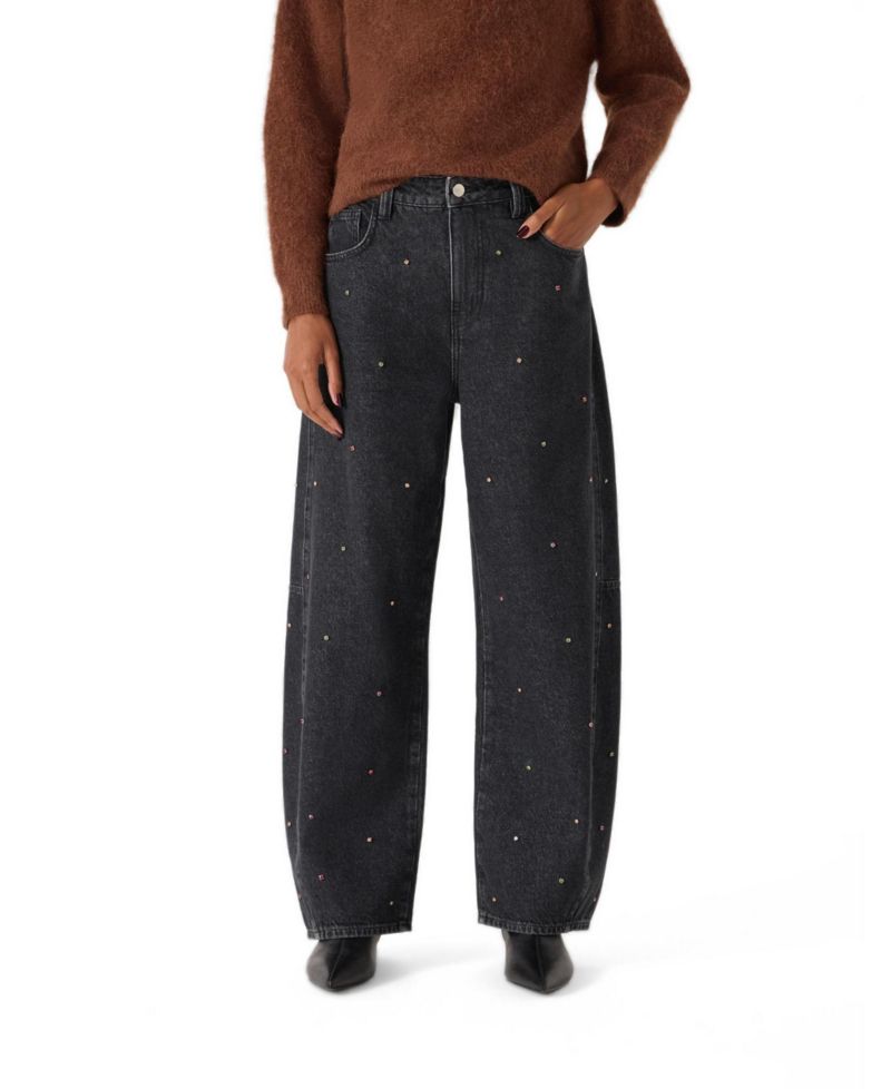 Women's Bree High-Waisted Barrel-Leg Relaxed-Fit Jeans