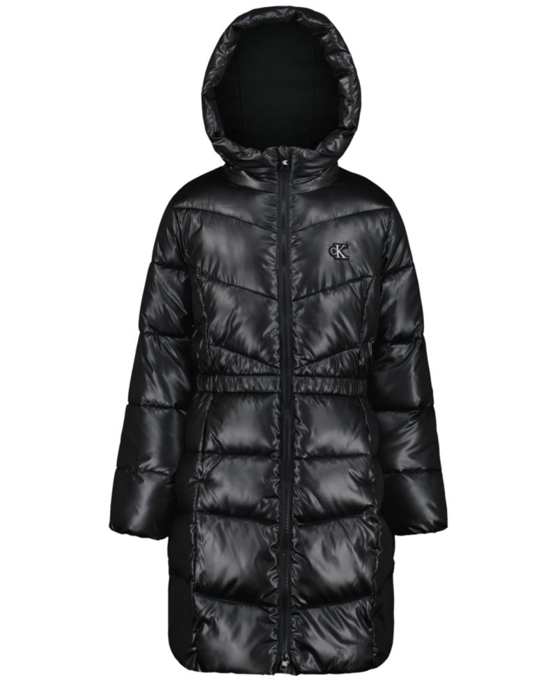 Girls' 4-6X Hooded Puffer Jacket
