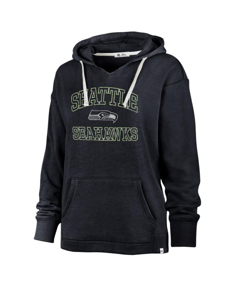 Women's Navy Seattle Seahawks Clarity Naomi Hoodie