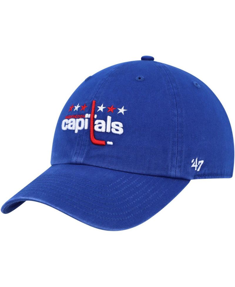 Men's Royal Washington Capitals Clean Up Adjustable Hat