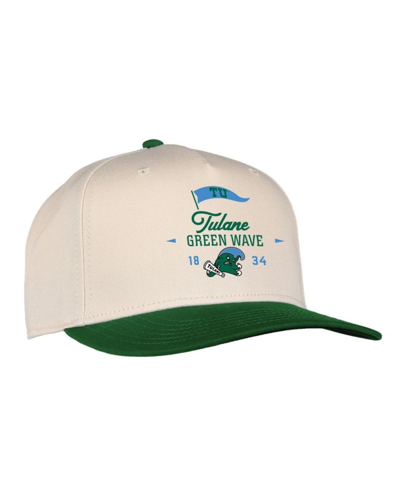 Men's and Women's Cream Tulane Green Wave The 1995 Adjustable Hat