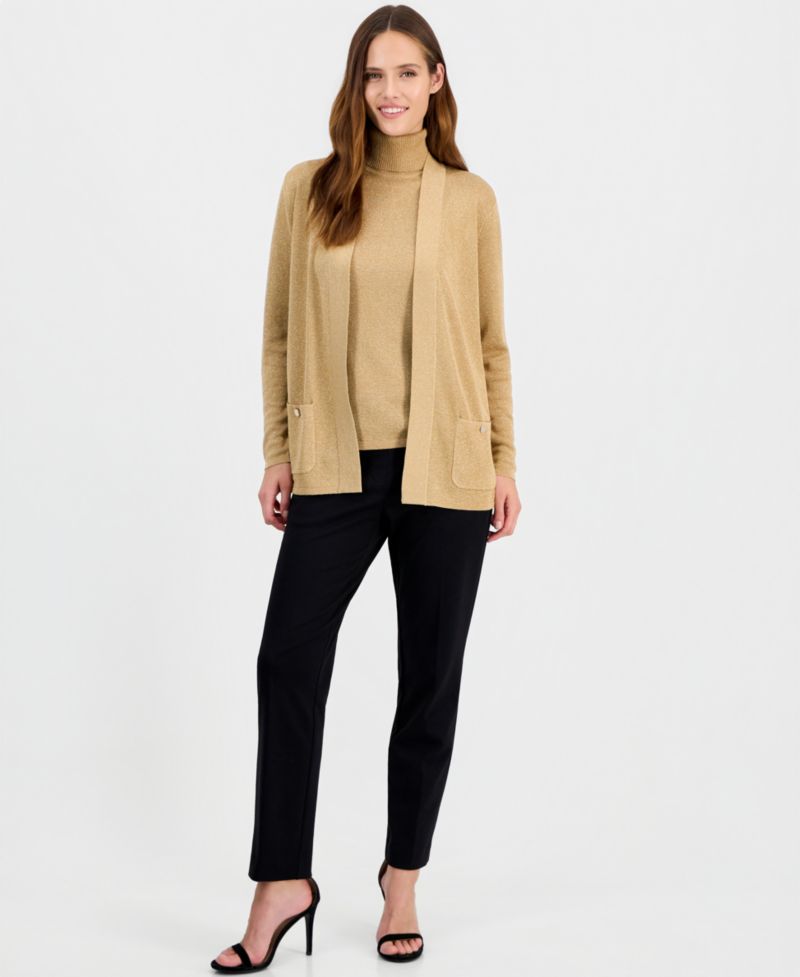Women's Malibu Metallic-Knit Cardigan