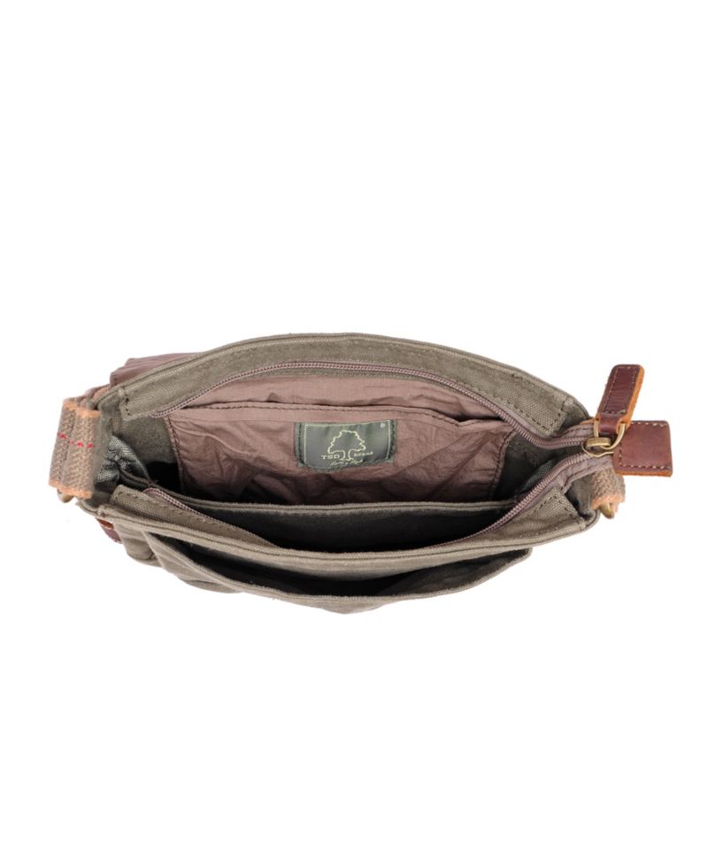 Atona Classic Flap Canvas Crossbody Bag