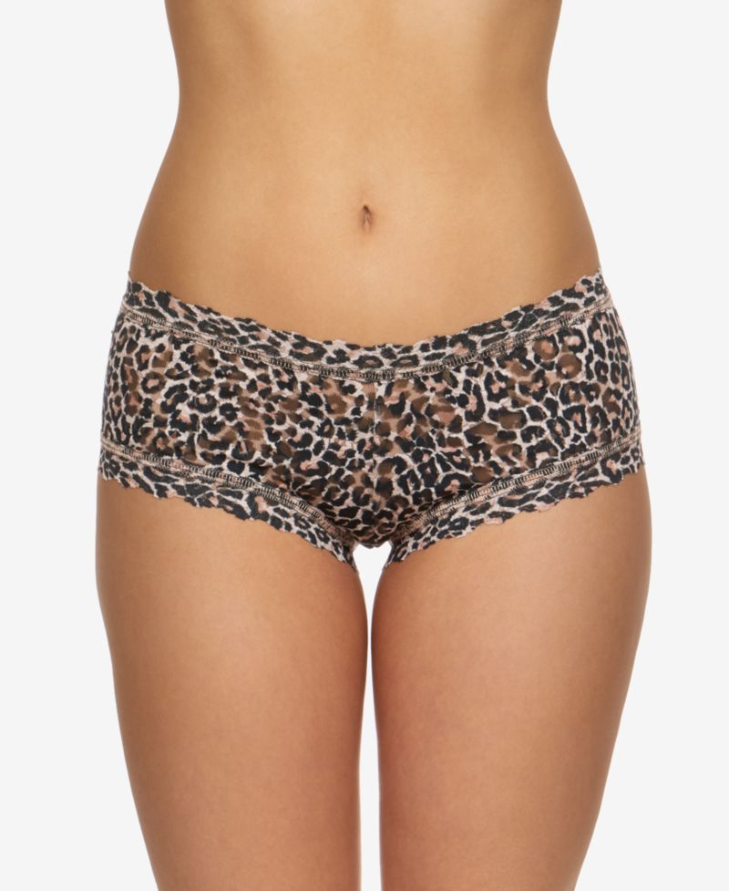 Women's Lace Printed Boyshort Underwear