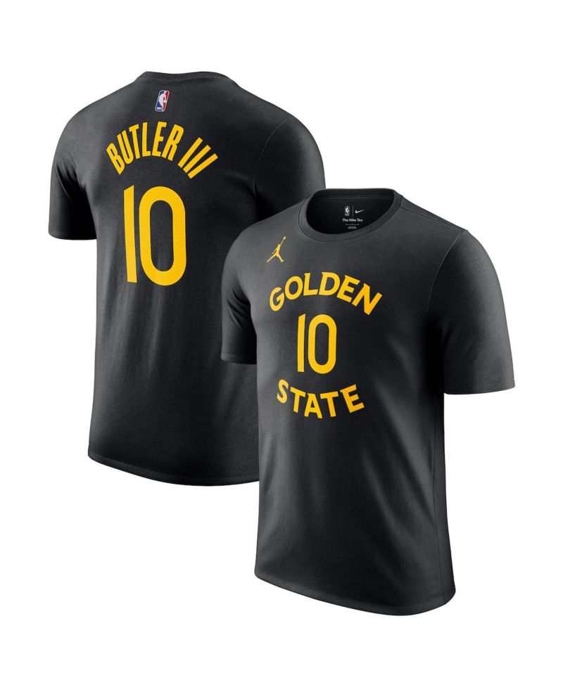 Men's Jimmy Butler III Black Golden State Warriors Statement Edition Name & Number T-Shirt