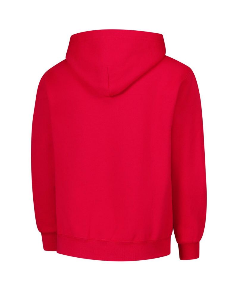 Big Boys and Girls Scarlet Ohio State Buckeyes Campus Pullover Hoodie