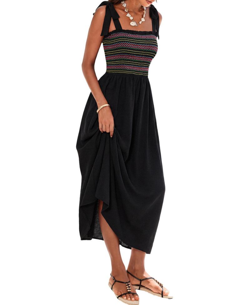 Women's Dream Come True Smocked Square-Neck Sleeveless Dress