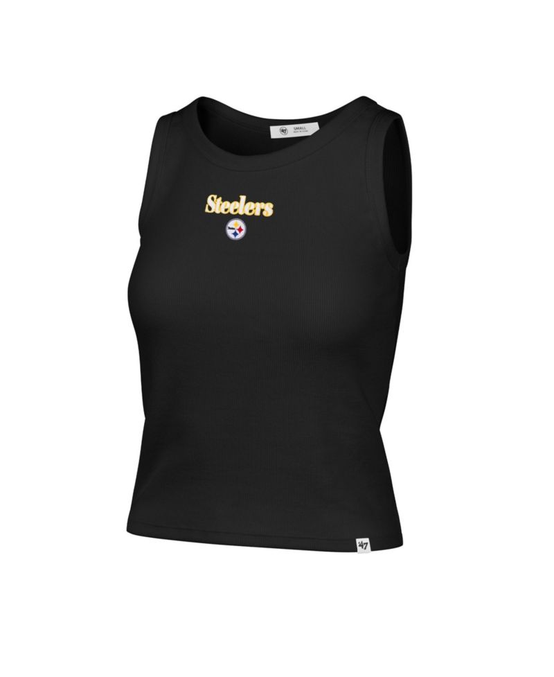 Women's Pittsburgh Steelers Cropped Ribbed Tank Top