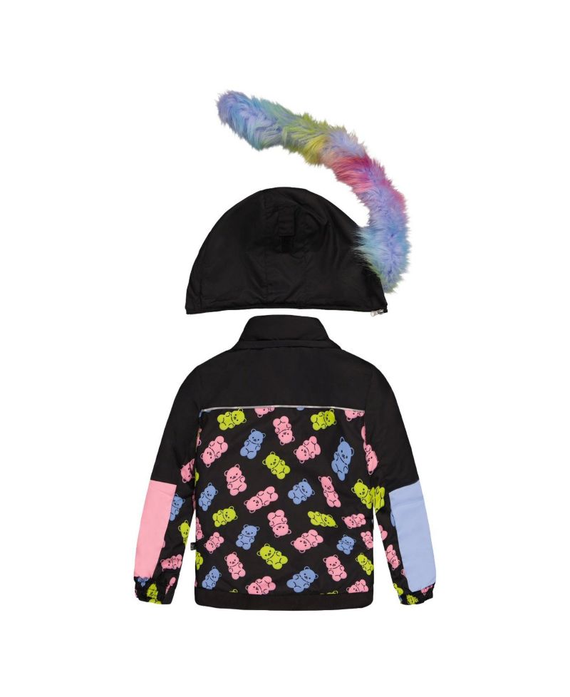 Little and Big Girl (6-14) Two Piece Play Snowsuit Gummy Bear Print