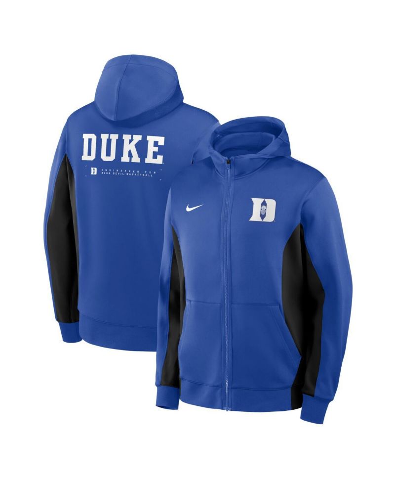 Men's Royal/Black Duke Blue Devils Dri-FIT Game Full-Zip Hoodie Jacket