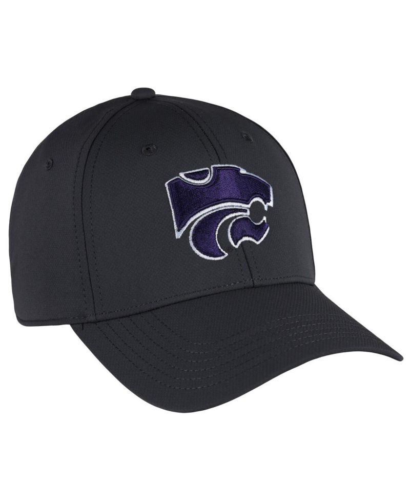 Men's Graphite Kansas State Wildcats Stratus Aerosphere Adjustable Hat