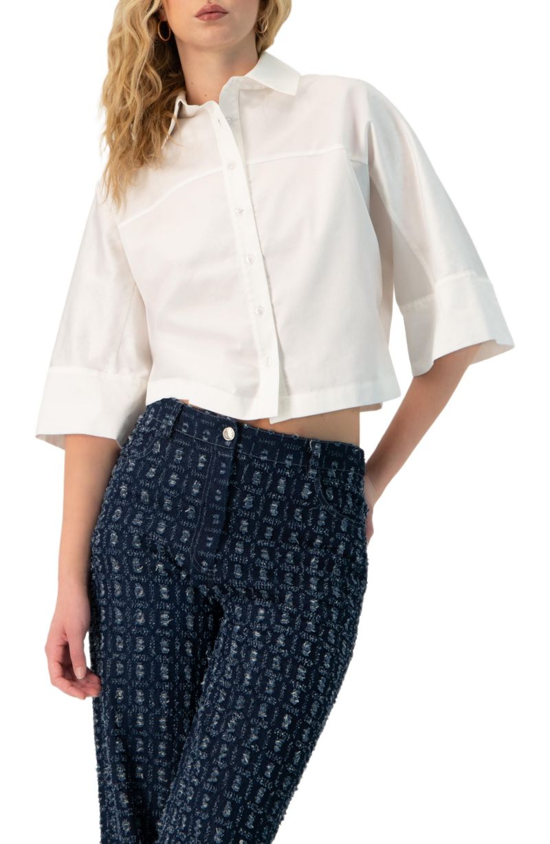 Women's Dolman Sleeve Wide Shirt
