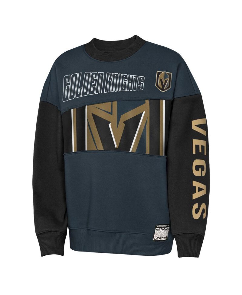 Big Boys and Girls Steel/Black Vegas Golden Knights Impact Player Sweatshirt