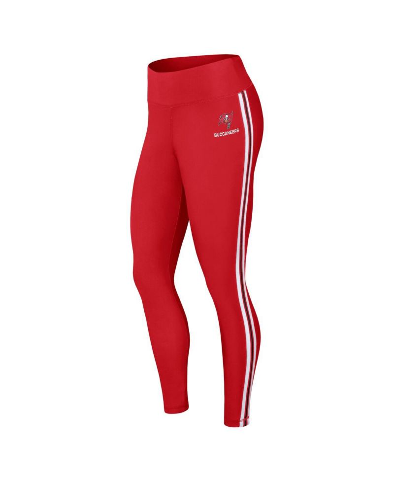 Women's Red Tampa Bay Buccaneers Color Block Leggings