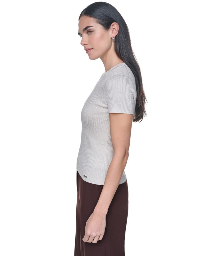 Women's Crewneck Short-Sleeve Sweater