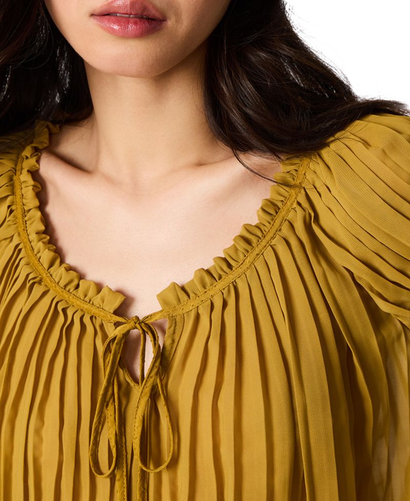 Women's Theodora Puff Short-Sleeve Crop Top