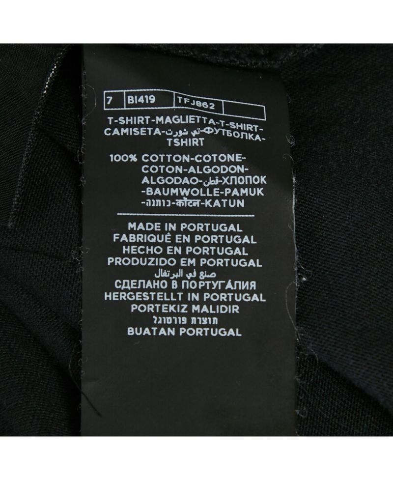 Men's Black Cotton Knit Front Pocket Crew Neck T-Shirt
