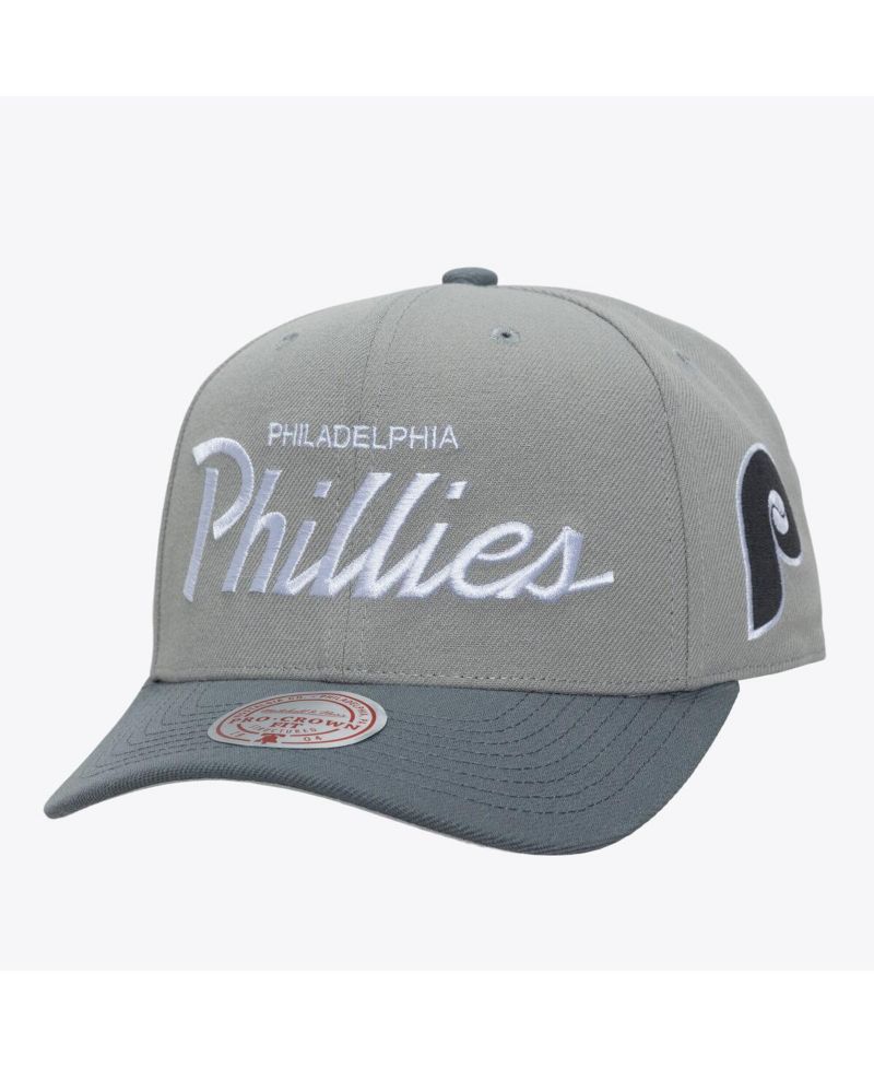 Men's Gray Philadelphia Phillies Cooperstown Thunderstorm Head Coach Pro-Crown Adjustable Hat