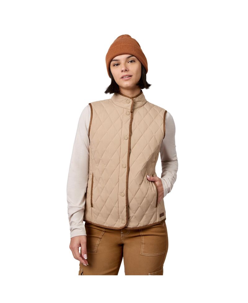 Women's Cirrus Diamond Quilted Button Down Vest