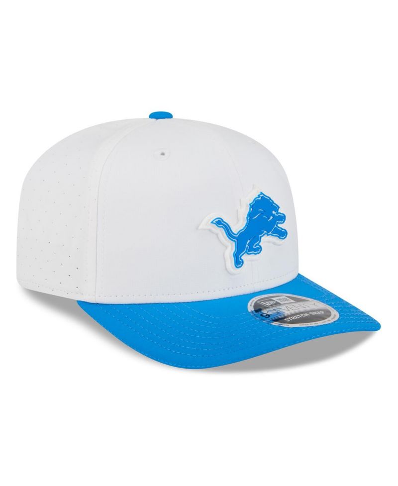 Men's White/Blue Detroit Lions 2025 NFL Training Camp 9SEVENTY Adjustable Hat