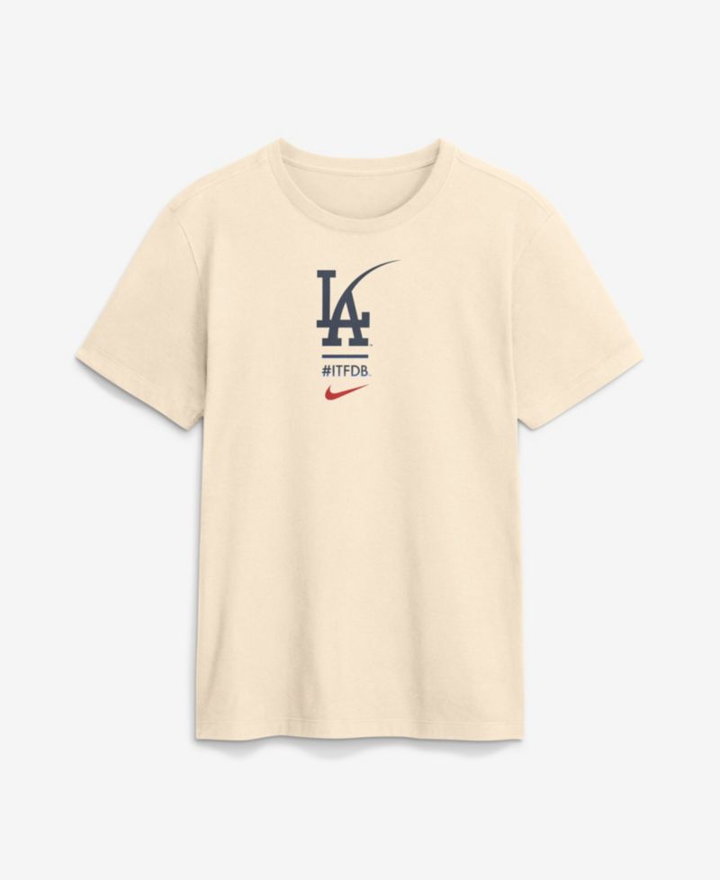 Men's Cream Los Angeles Dodgers City Connect 2-Hit T-Shirt