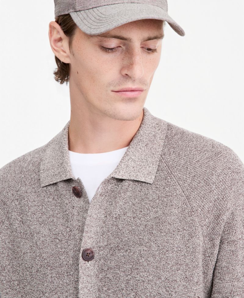 Men's Pretwist Button-Down Raglan Cardigan, Macy's Exclusive