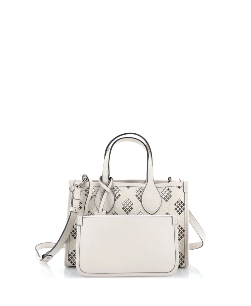 Small Convertible Tote GG Debossed Laser Cut Leather