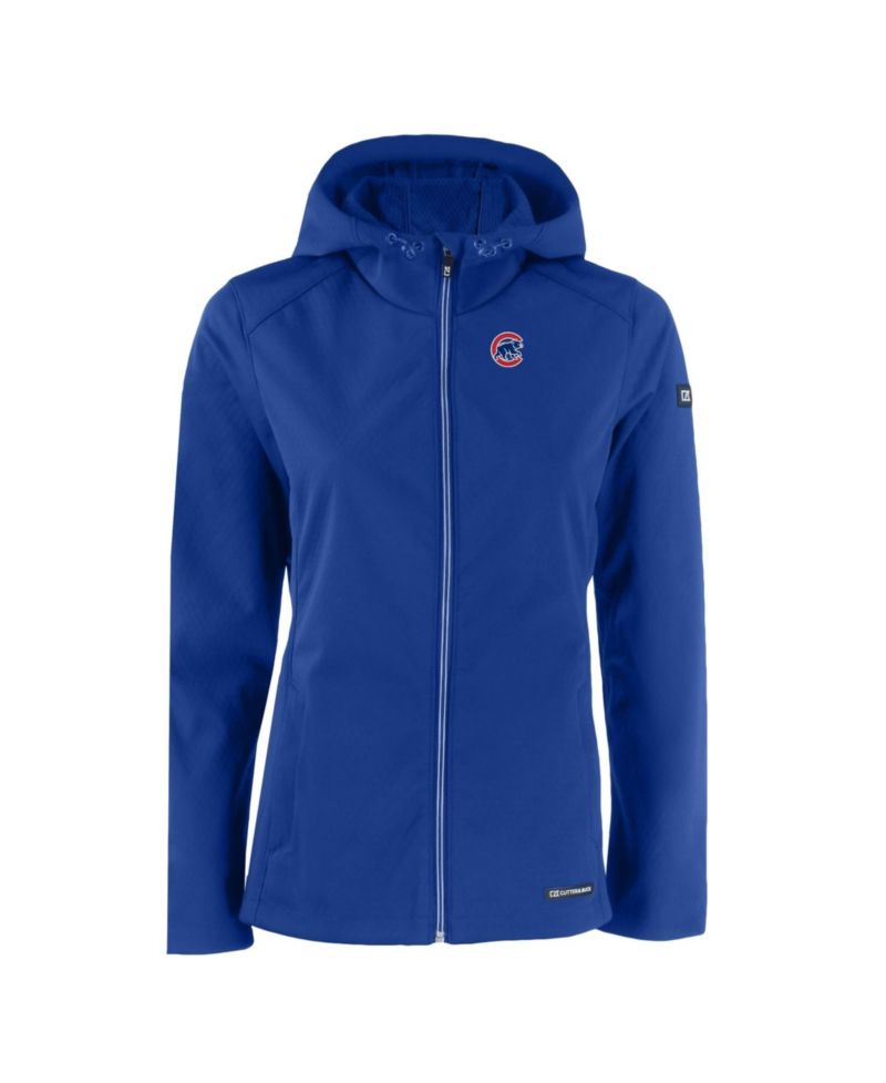 Women's Royal Chicago Cubs Evoke Eco Softshell Full-Zip Jacket