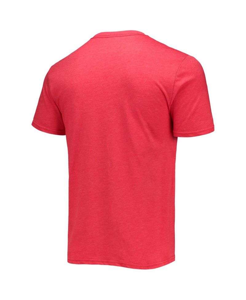 Men's Heathered Charcoal and Red Dayton Flyers Meter T-shirt and Pants Sleep Set