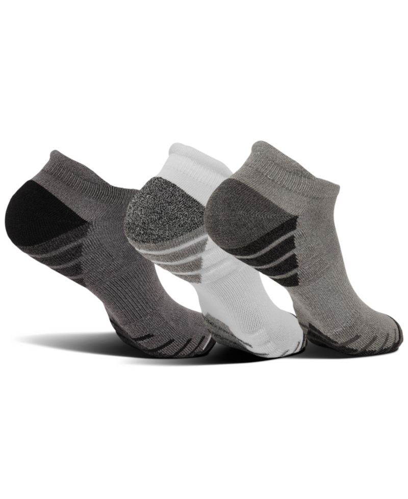 Men's 3-Pack Performance Sprinter Stripe No-Show Socks from Finish Line