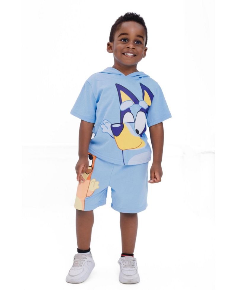 Boys' (6-12) 2-Piece Hooded Tee and Shorts Set