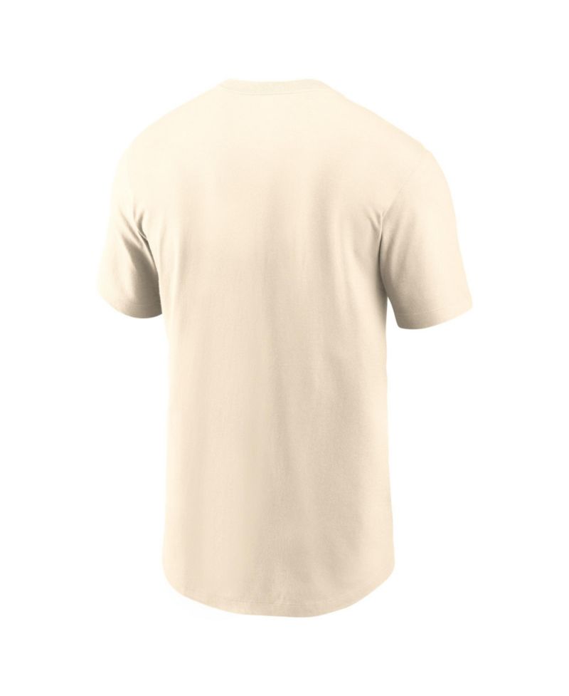 Men's Natural West Virginia Mountaineers Legacy Arch Helmet T-Shirt