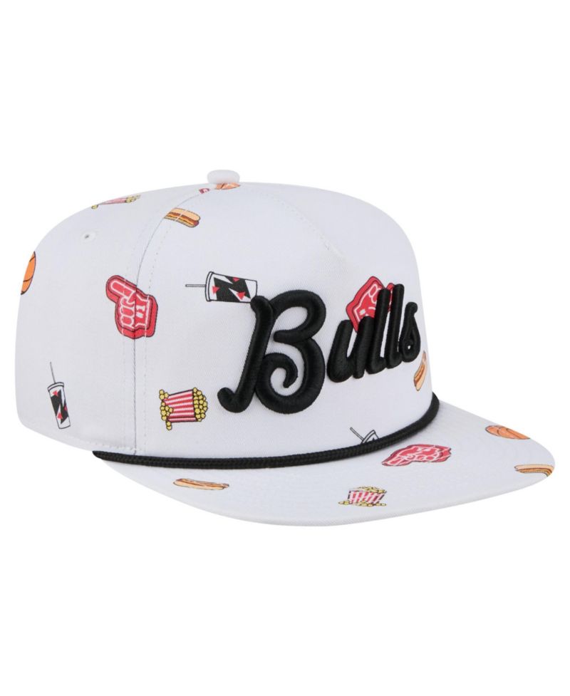 Men's White Chicago Bulls Team Cheer Rope 19TWENTY Adjustable Hat