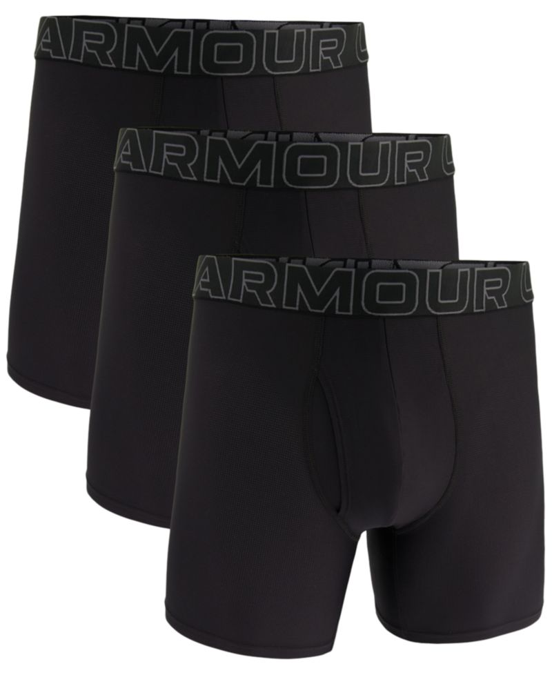 Men's 3-Pack Performance Tech Mesh 6" Boxer Briefs