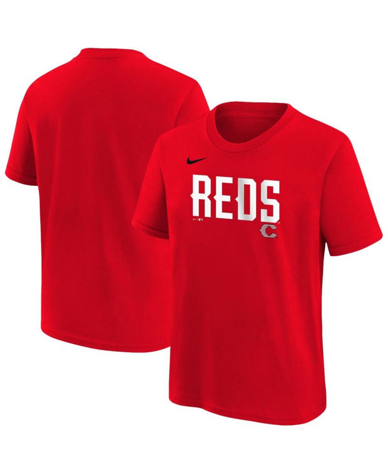 Big Boys and Girls Red Cincinnati Reds 2026 City Connect Wordmark T-Shirt