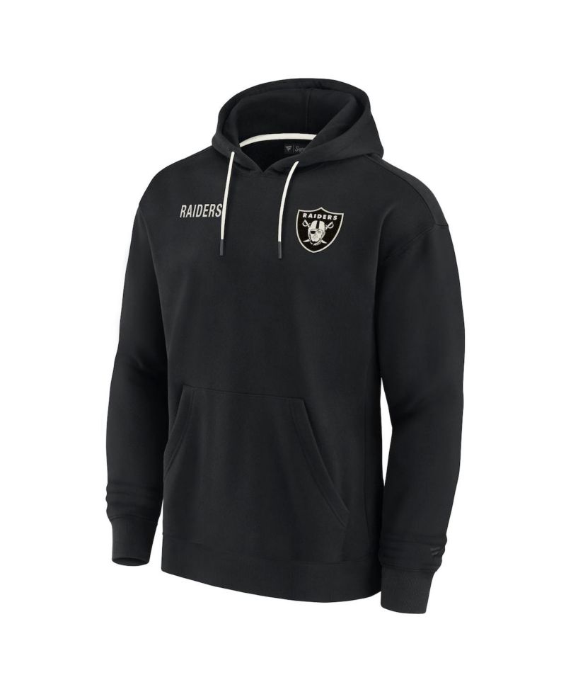 Men's and Women's Black Las Vegas Raiders Super Soft Fleece Pullover Hoodie