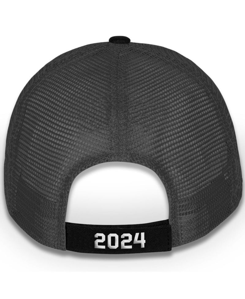 Men's Checkered Flag Sports Black Joey Logano 2024 NASCAR Cup Series Champion Trophy Adjustable Hat