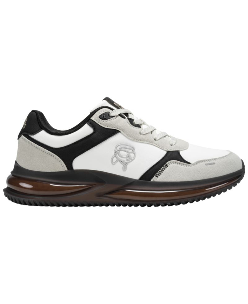 Karl Lagerfeld Men's Nadir Mixed-Media Lace-Up Runner Sneakers