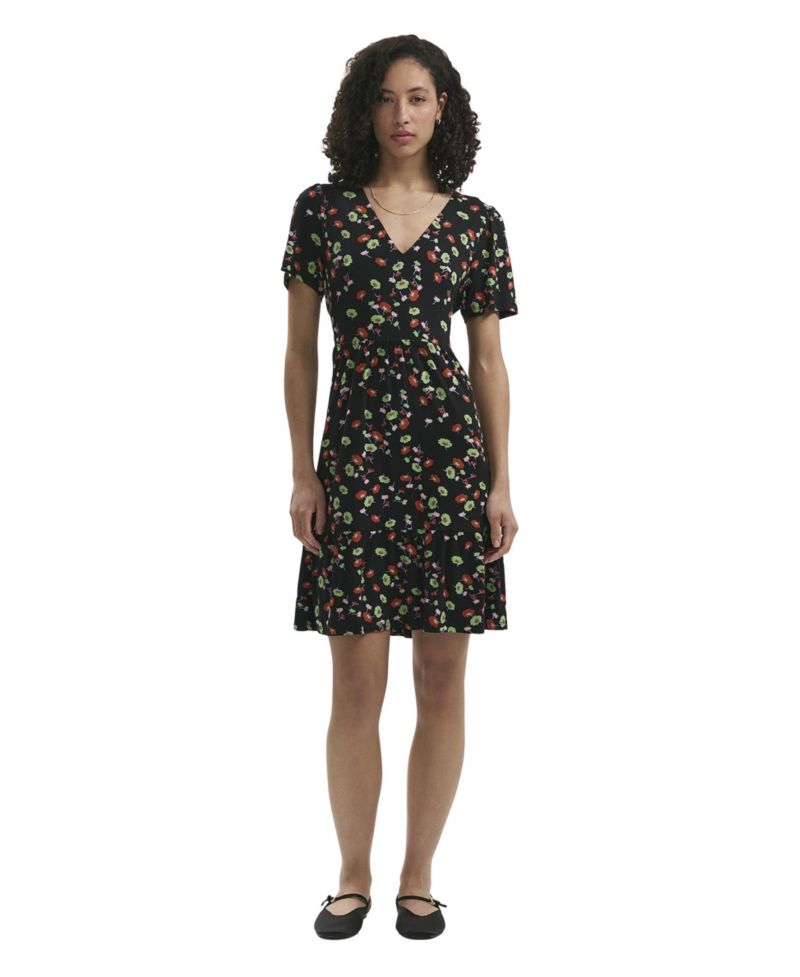 Women's Misha Floral-Print Tiered Short-Sleeve Dress