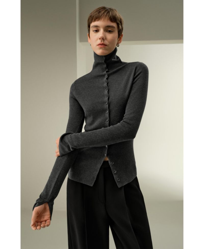Slim Fit Silk Cashmere Sweater