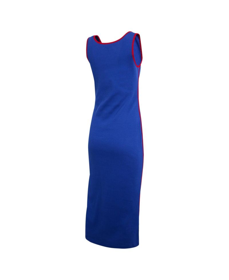Women's Buffalo Bills Ribbed Midi Body-Con Tank Dress